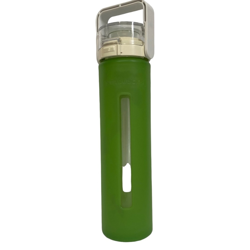 Starbucks 2010 Green Glass Carafe Travel Coffee Cup